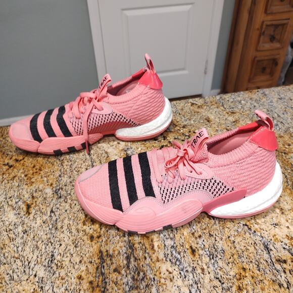 Adidas Trae Young 1 Men's Sneakers Pink Size 10.5 (US) ID APE 779001 - Picture 4 of 12